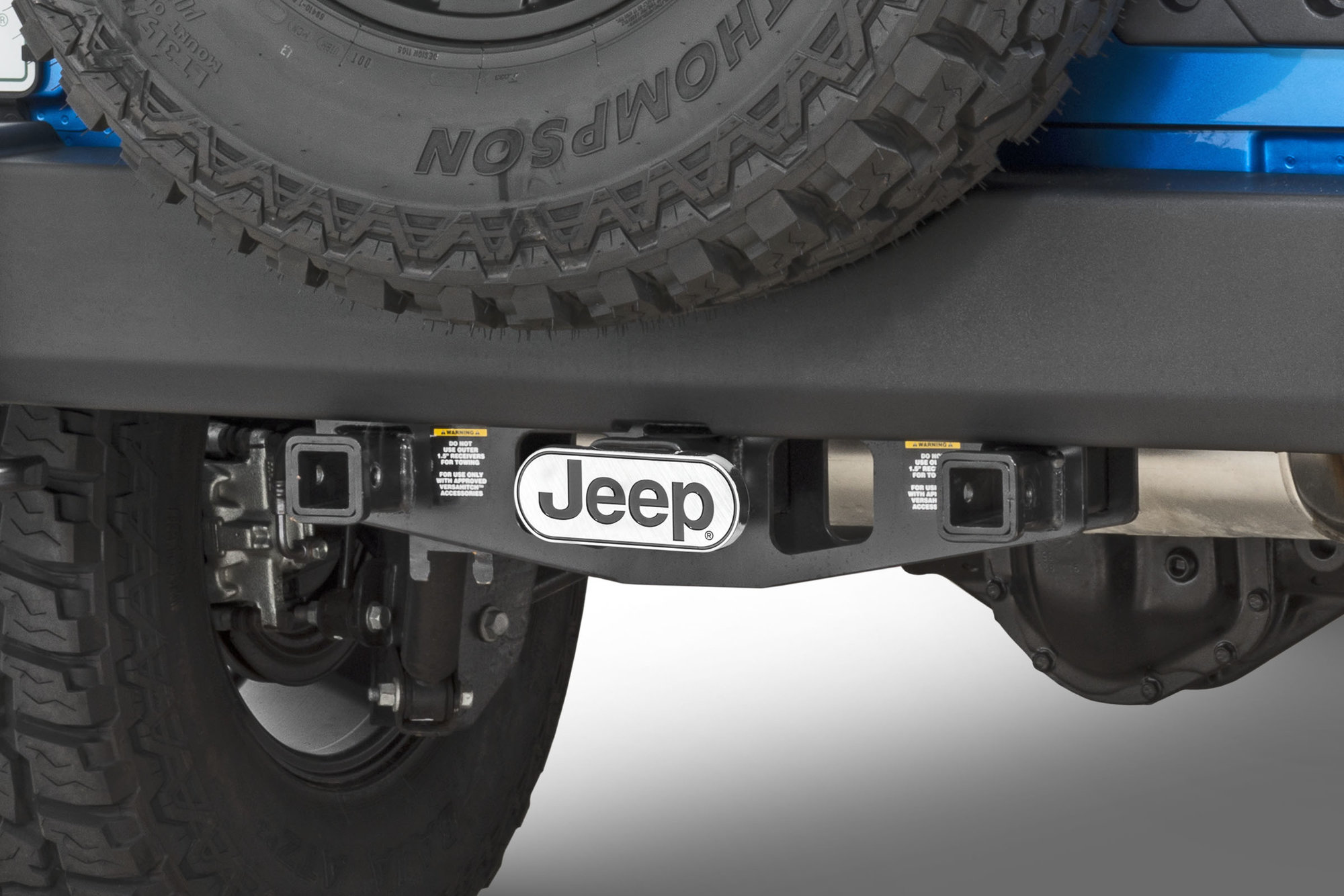 Plasticolor 002258R01 Jeep Logo 2" Hitch Plug Quadratec
